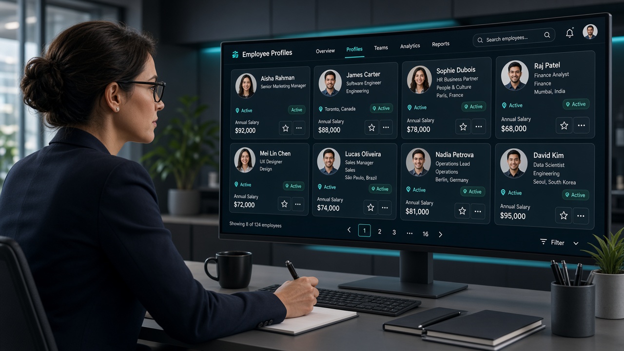 Connected HR workflows in Axix HCM