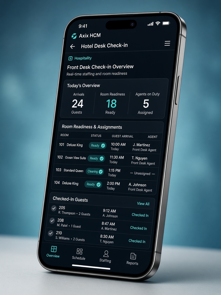 Axix HCM mobile for Hospitality